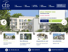 Tablet Screenshot of cfd-immo.com